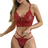 MAISIE Σετ δαντελένιων εσωρούχων τύπου μπραλέτ με μπανέλα και ασορτί στρινγκ