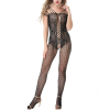 LILY Ολόσωμο Καλσόν κορμάκι Bodystocking με σχέδια φύλλων και δίχτυ