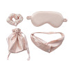 SLEEPY Σετ αξεσουάρ ύπνου 4 τμχ μεταξένιας υφής με μάσκα ύπνου, πουγκάκι, κορδέλα και λαστιχάκι μαλλιών