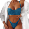 MOANNA Σετ εσωρούχων με σουτιέν-μπραλέτ και δαντέλα & στρινγκ με ψηλόμεσα στραπ