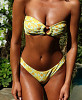 SUMMER BLOSSOM Μπικίνι με Παρτό Κάτω Μέρος και Λουλουδάτες Λεπτομέρειες