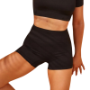 MELINDA Αθλητικό ψηλόμεσο σορτσάκι σε μαύρο χρώμα