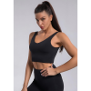ZETTA Αθλητικό κροπ τοπ μπουστάκι με ελαστικότητα και στρογγυλό ανοιχτό λαιμό