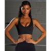 TINA Αθλητικό τοπάκι μπουστάκι με ανοιχτό ντεκολτέ και χιαστί πλάτη με τριπλή τιράντα