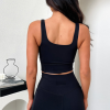 ZIZEL Αθλητικό μπουστάκι κροπ τοπ με ανοιχτό ντεκολτέ