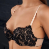 AMALIA Σετ εσώρουχων με σουτιέν με μπανέλα με διπλό χρωματικό εφέ, δαντέλα & ψηλόμεσο βρακάκι