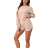 JOLIE Απαλό Σετ Πυτζάμας με σορτς & ασορτί μακρυμάνικη μπλούζα
