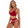KATE Γυναικείο σετ εσωρούχων με μπραλέτ, στραπς, ζαρτιέρες και ασορτί στρίγνκ