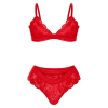 REMY Σετ εσωρούχων με τριγωνικό σουτιέν και ασορτί μπραζίλ απο δαντέλα