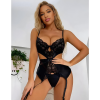 WILLA Σετ εσώρουχων κορσέ με ζαρτιέρες, ανοίγματα και ασορτί στρίνγκ