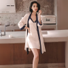 DANAE Σετ Νυχτικού και Ρόμπας  απο μαλακό Ice Silk ύφασμα– Πολυτελή Ένδυση Ύπνου