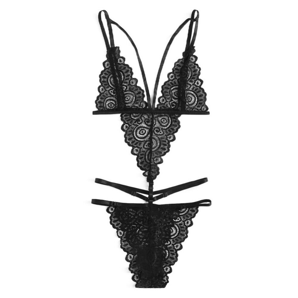 MAXINE Λαμπερό μαύρο κορμάκι απο δαντέλα σε στενή γραμμή