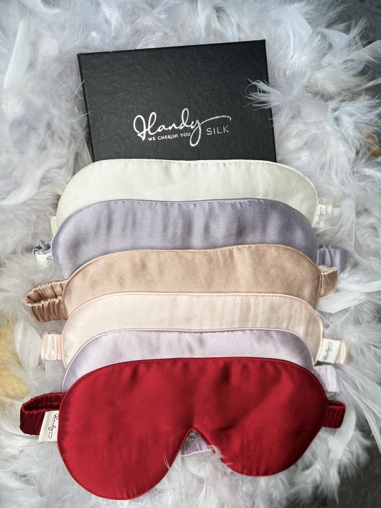 SILKY Χειροποίητη μάσκα ύπνου από 100% Mulberry Silk