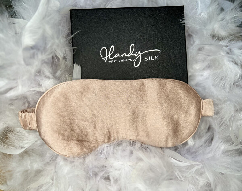 SILKY Χειροποίητη μάσκα ύπνου από 100% Mulberry Silk