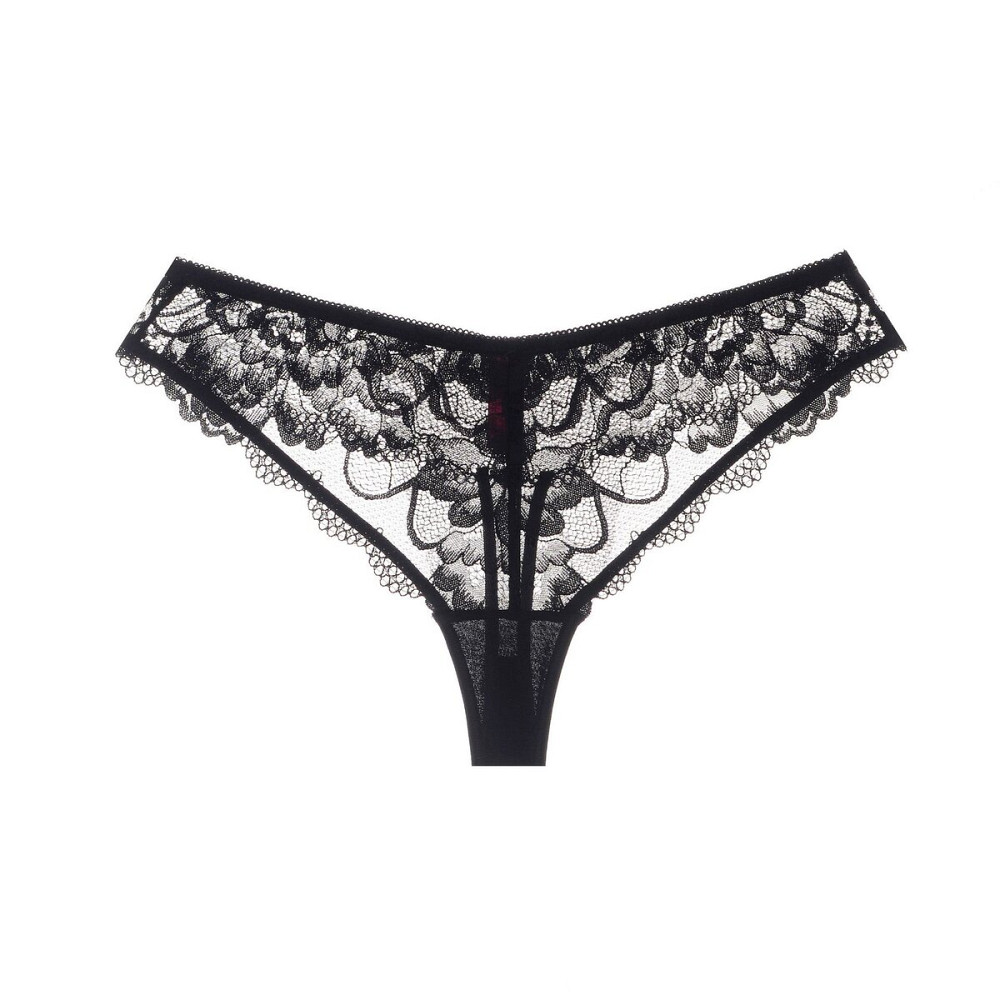 POLINA Δαντελένιο φλοράλ βρακάκι με στρινγκ εφαρμογή