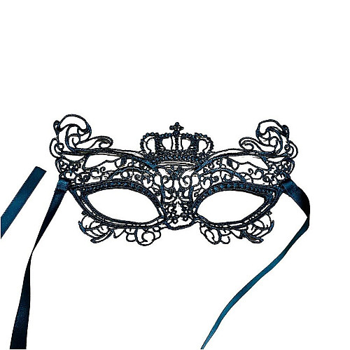 CORONA Πλεκτή μάσκα με σχέδιο Κορώνα για ερωτικά παιχνίδια