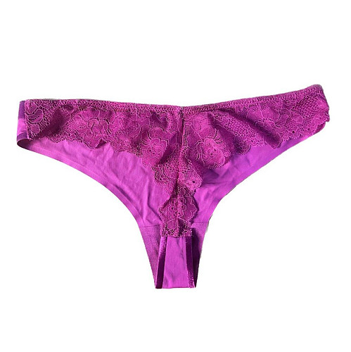 CORTNEY Απαλό βρακάκι με δαντελένια στρινγκ εφαρμογή και σατέν λεπτομέρειες