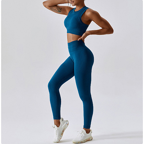 FLORINA Αθλητικό μπουστάκι κροπ με στρογγυλή λαιμόκοψη