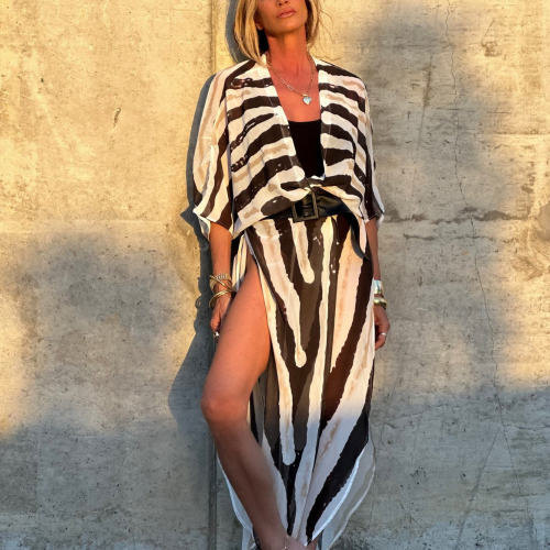 SAFARI BREEZE Kιμονο - καφτάνι με ανοίγματα στα πλαινά