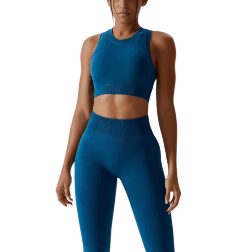 FLORINA Αθλητικό μπουστάκι κροπ με στρογγυλή λαιμόκοψη