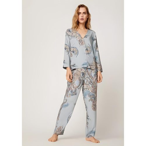 MALA Σετ Πυτζάμας απο Βισκόζη με Σχέδιο Λαχούρι