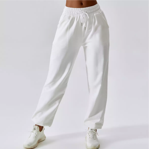 NETTA Αθλητική φόρμα σε χαλαρή γραμμή και λάστιχο στη μέση με κορδόνι και τσέπες