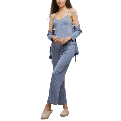 CLARITA Σετ Πυτζάμας 3 τμχ απο μοδάλ