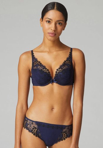 BLUBERRY Σουτιέν με μπανέλα, δαντέλα και αφαιρούμενη ενίσχυση