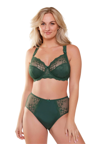 FOXINE Σουτιέν με μπανέλα, δαντέλα και διαφάνεια