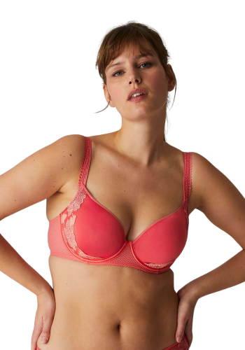 PAPAYE Σουτιέν με μπανέλα και κεντητές λεπτομέρειες λουλουδιών