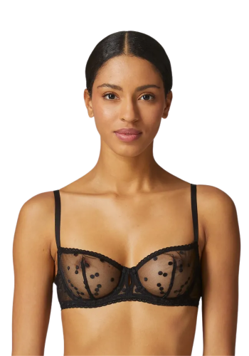 MAGDALENA Διάφανο σουτιέν με πουά σχέδιο