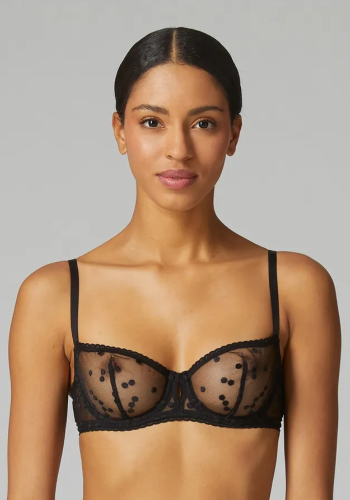 MAGDALENA Διάφανο σουτιέν με πουά σχέδιο