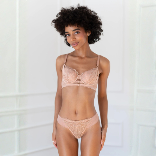 GRACIE Σετ εσωρούχων με μπανέλα και διαφάνεια