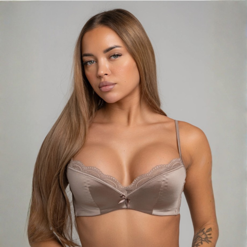 SYDNIE Σατινέ σετ εσωρούχων με δαντέλα