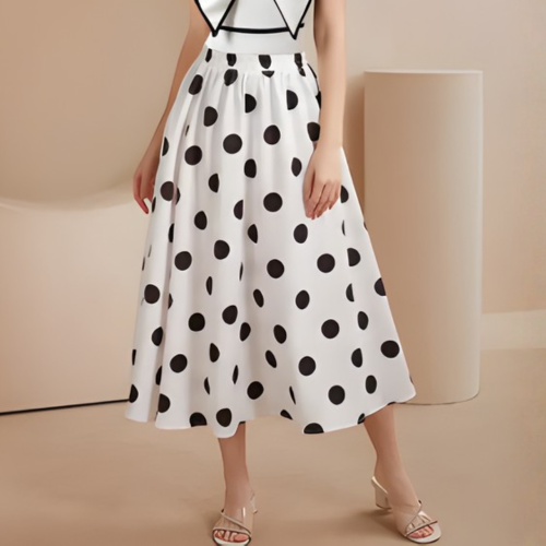 GOA Φούστα παρεό με πουά σχέδιο