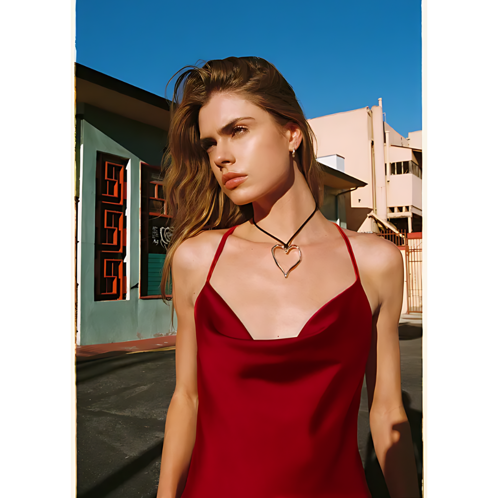 EVRI Νυχτικό σατέν φόρεμα