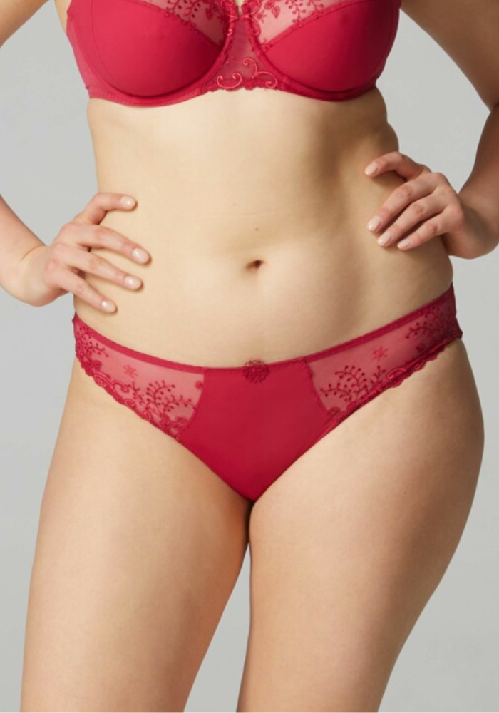 DELLI Σλιπ με διφάνεια και φλοράλ λεπτομέρειες