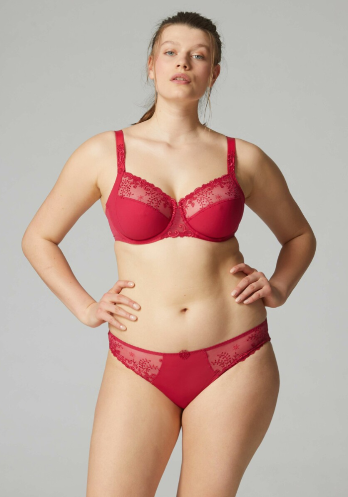 DELLI Σλιπ με διφάνεια και φλοράλ λεπτομέρειες