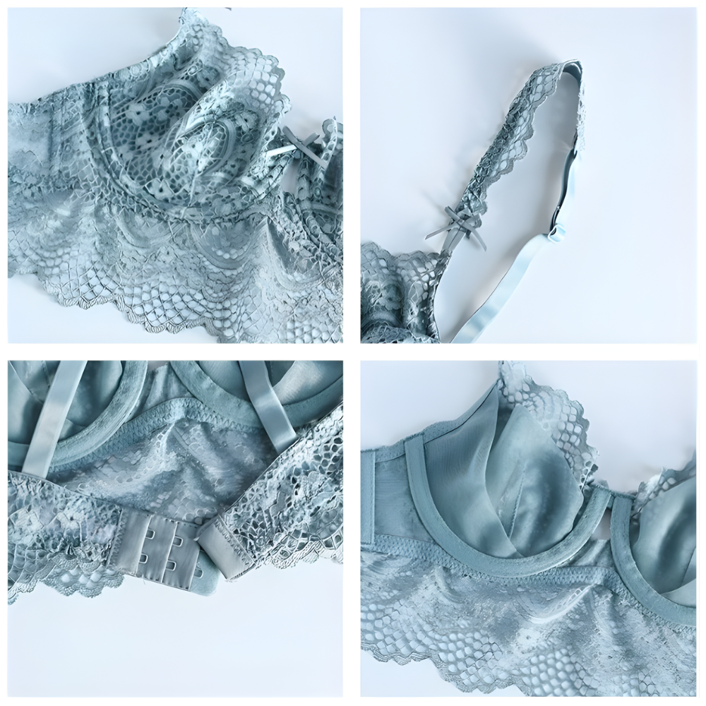 VIVIAN Δαντελένιο σετ εσωρούχων με ψηλόμεσο σλιπ