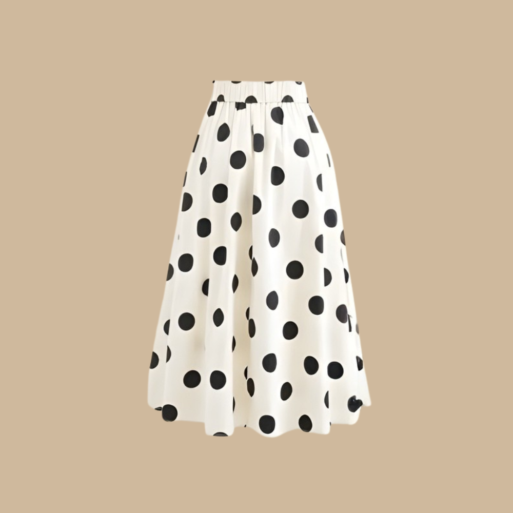 GOA Φούστα παρεό με πουά σχέδιο