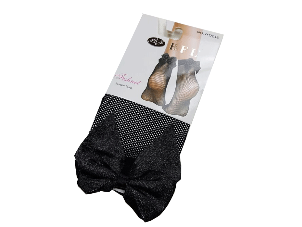 Sock short with pearls and bow