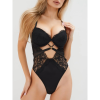 GRACE Bodysuit with padded underwired bra cups, lace, transparencies and cut-outs with straps