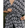 TROPICAL BREEZE Oversized Κιμονό με Σχέδιο Φύλλων