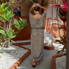 WILD CHIC Oversized Leopard Print Kimono Kaftan