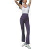 KIRA Athletic sports elastic jumpsuit with flared bell-bottom pants