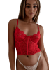 CRIMSON Corste top with underwire