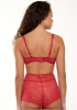 NANCY High-waist lace brief with sheer details for feminine comfort