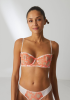 REINA Μπαλκονέ σουτιέν με μπανέλα και διαφάνεια