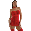 BRENDA  Lace corset dress with garters and matching stoking