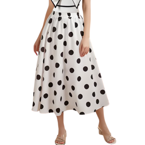 GOA Φούστα παρεό με πουά σχέδιο